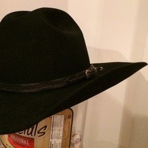 Resistol 3X Black Cowboy Hat Size 7-1/4 (Store Display Hat)